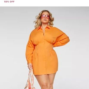 Penelope Cinched Poplin Shirt Dress - Fashion 2 Figure